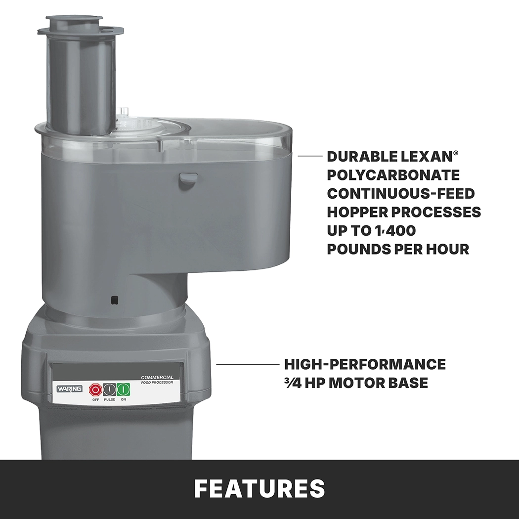 6-Quart and Continuous-Feed Food Processor with Dicing